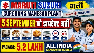 Maruti Suzuki Recruitment 2026/Gurgaon & Manesar Plant Job Vacancy In Maruti Suzuki 2026/Jobs 2026
