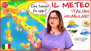 Il meteo - How to talk about the weather in Italian | Learn Italian Vocabulary screenshot 2