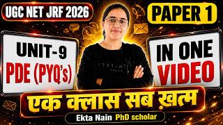 Unit-9 People, Development & Environment (PDE) all PYQ's one Shot Revision || Paper-1 || EN Learners
