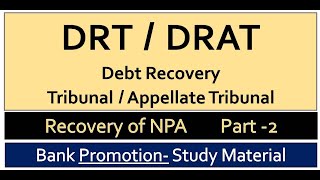 DRT & DRAT FULL DETAILS IN HINDI || Bank Promotion/JAIIB ||