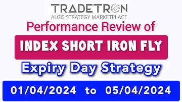 SHORT IRON FLY Expiry day Strategy | Performance Comparison | Tradetron Algo trade | Tamil