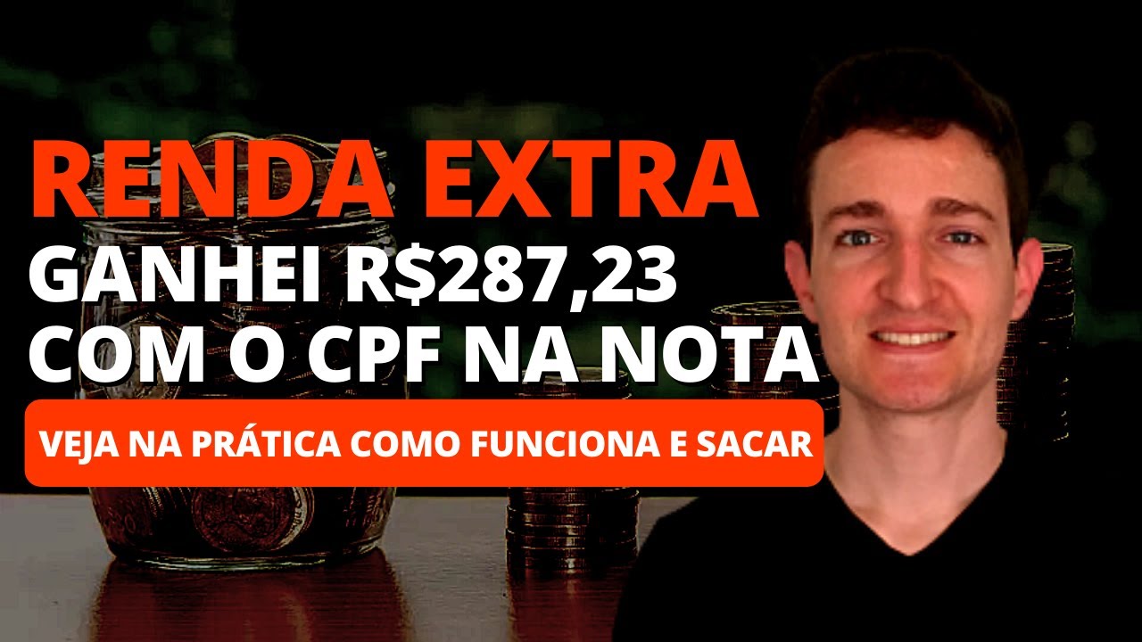 CPF NA NOTA! Ganhei R$287,23 do meu dinheiro com nota fiscal paraná!