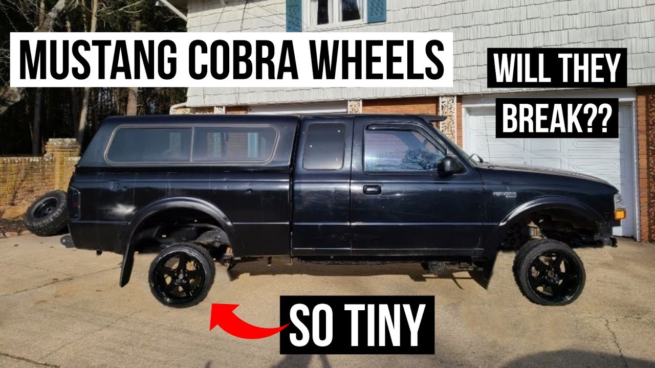 Putting Tiny Mustang Wheels On My Lifted Ford Ranger!!! (Will they hold ...