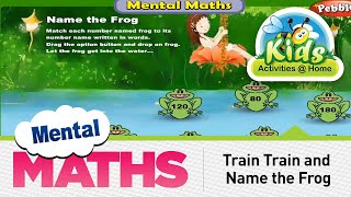 mental maths activities train train and name the frog mental maths vol 1