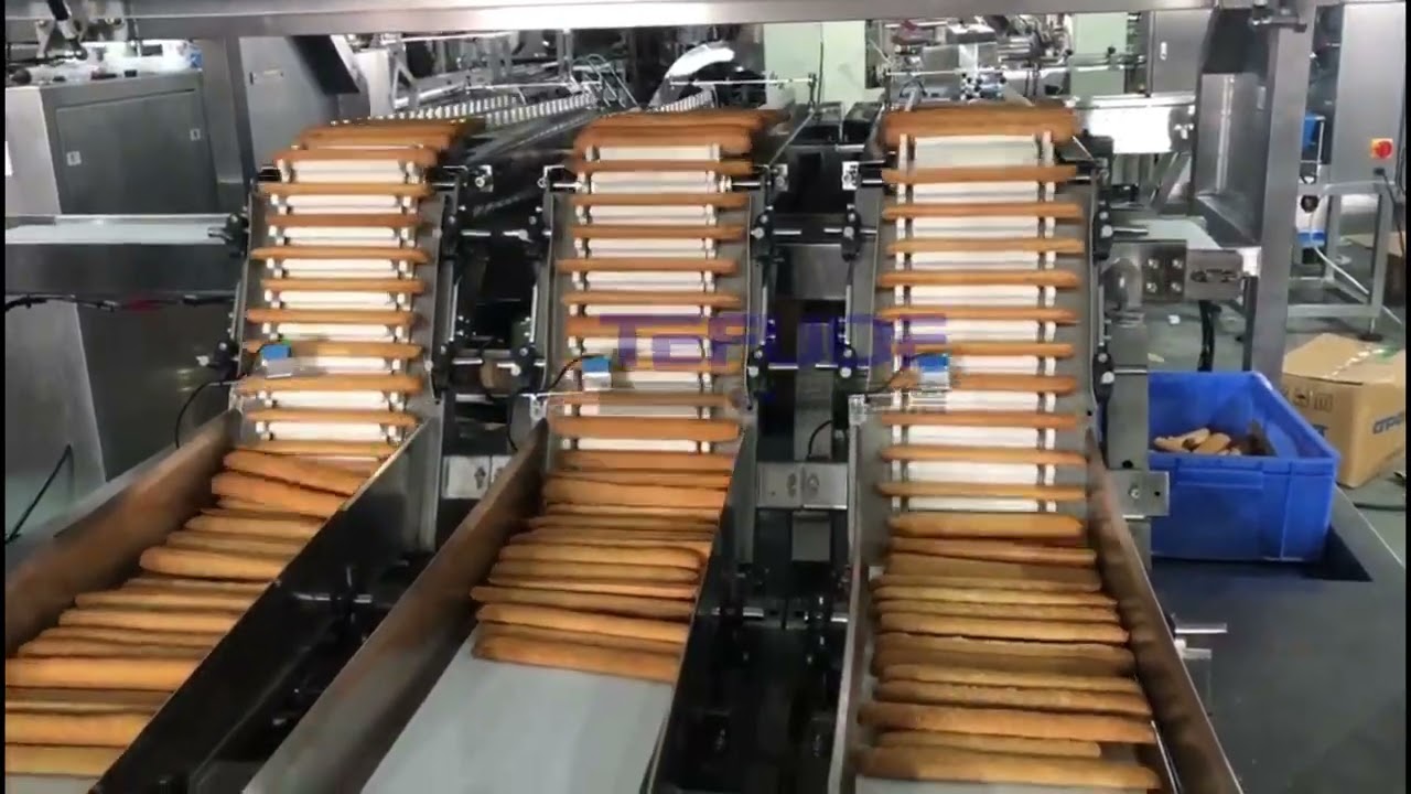 Breadstick packing machine machine grissini packaging machinery