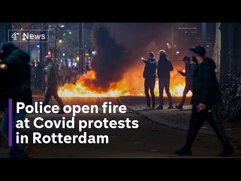 荷兰爆发反对新冠措施抗议 20多人被逮捕