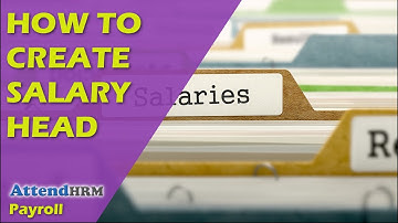 How to create salary head(Non Payslip) in Lenvica HRMS.