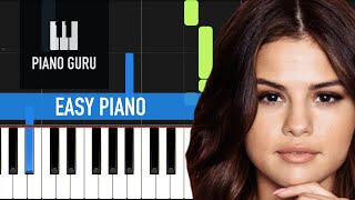 Rare - Selena Gomez - EASY PIANO TUTORIAL