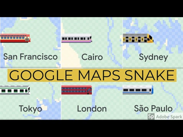 Play Classic Game Snake in Google Maps this April Fools' Day