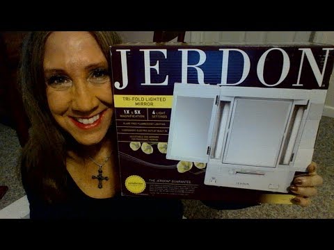 Jerdon Lighted Tri-Fold Mirror 👄💋💄👄💋💄Amazing Product!