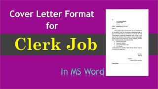 Cover letter for Clerk Job | Job application for Clerk screenshot 3