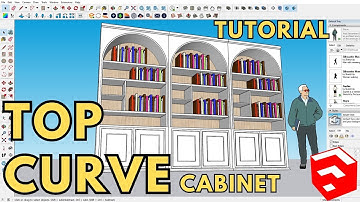 SKETCHUP TUTORIAL | HOW TO MAKE A TOP CURVE CABINET