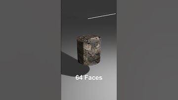 3D cloth simulation from 1 face to 16384 faces #blender #animation #3dart