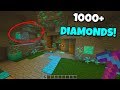 i built a diamond mine for my minecraft server... (1000+ diamonds)