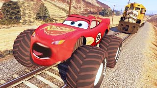 Big & Small McQueen vs Chick Hicks vs Tow Mater vs King Dinoco vs Duch Hudson - BeamNG.Drive JUNAKAI screenshot 4