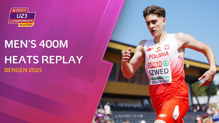 Men’s 400m Heats Replay | Bergen 2025 European Athletics U23 Championships