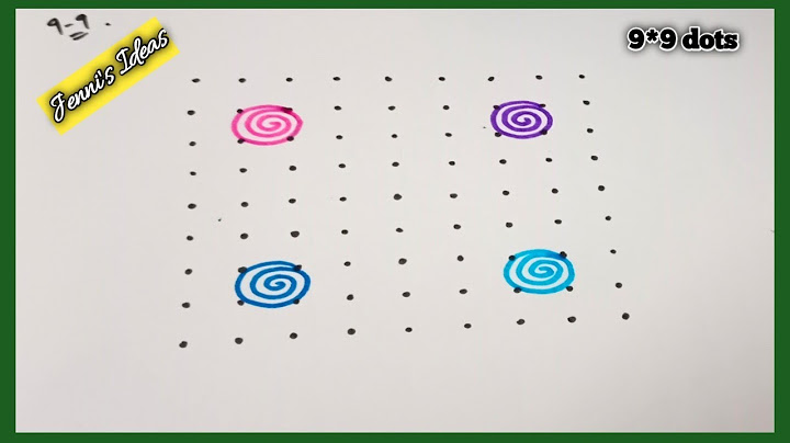 9*9 dots simple flower 🌼 Rangoli/new year rangoli/new year kolam/2022 rangoli design/puthandu kolam