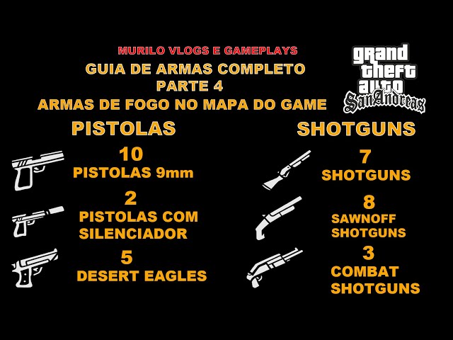 Dupla de posse de todas as armas para GTA San Andreas