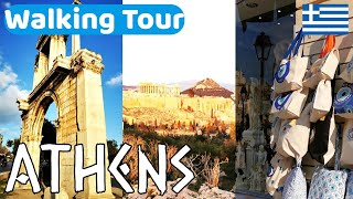 Athens Walking Tour [4K].