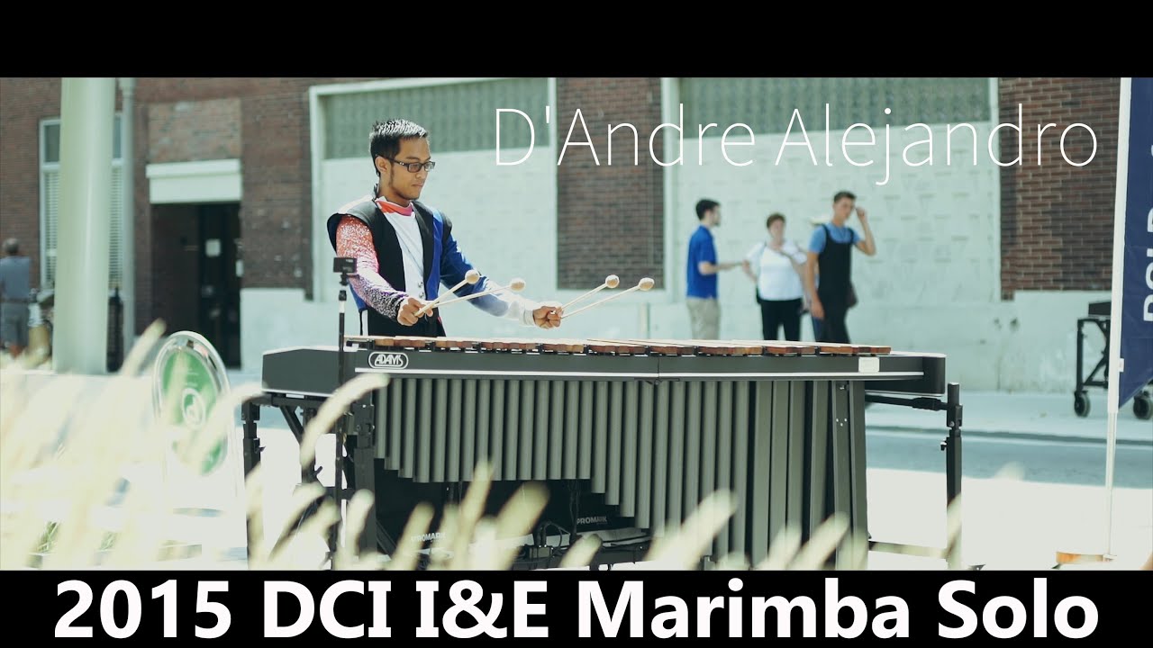 D'Andre Alejandro Blue Devils 2015 DCI I&E Marimba Solo in 4K YouTube