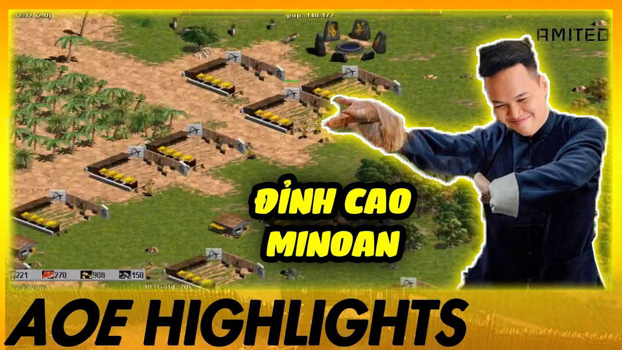 Minoan trong tay Chim Sẻ Đi Nắng...THI ĐẤU QUÁ TỞM LỢM | AoE Highlights