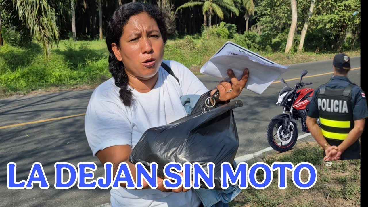 URGENTE🤬 POLICIAS le quitan la moto a KARINA era rob4da😱