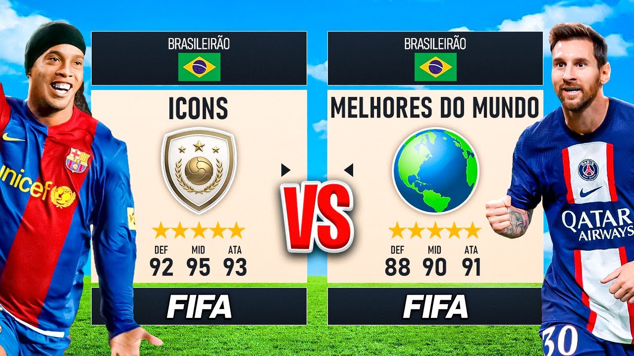 ICONS vs MELHORES do MUNDO no BRASILEIRÃO! Quem leva a melhor? 👀 │ FIFA Experimentos