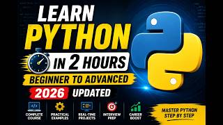 LEARN PYTHON IN 2 HOURS BEGINNER TO ADVANCED2026 UPDATED Wealth