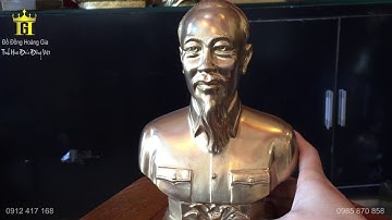 Tượng Bác Hồ Bằng Đồng Để Bàn cao 21cm