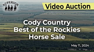 Cody Country 'Best of the Rockies' Horse Sale