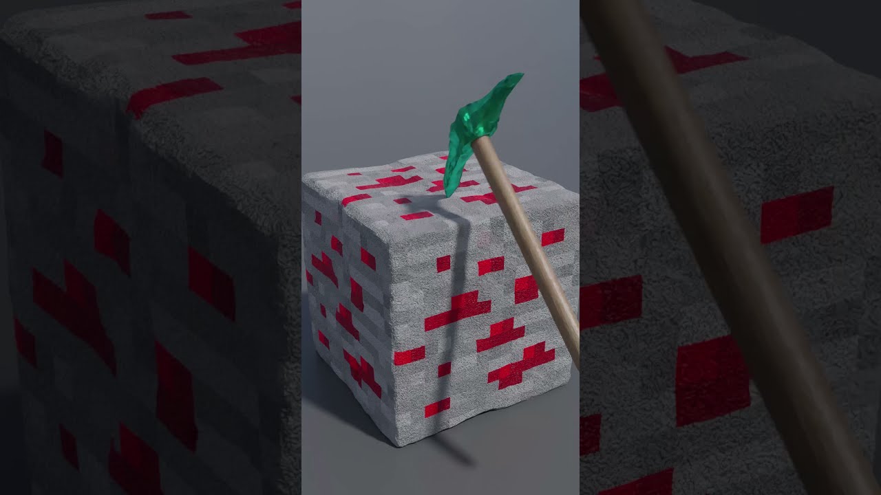 Minecraft Redstone Ore Breaking 