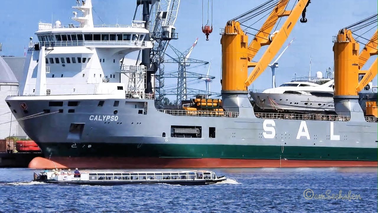 Frachtschiff CALYPSO geared cargo seaship & backpack yacht Emden Nordkai V2FJ3 IMO 9512381 BJ 2011