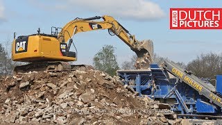 Puinrecycling Met Mobiele Puinbreker  Gebr Mulder  Rubble Recycling With Mobile Crusher