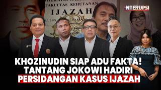 Download lagu Khozinudin Tantang Jokowi Hadiri Persidangan, Siap Adu Bukti Keaslian Ijazah | INTERUPSI