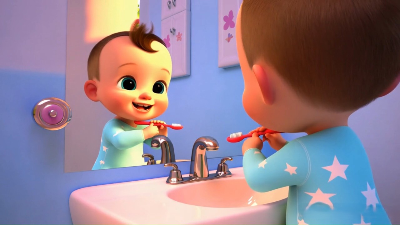 Brush Your Teeth 🪥 | Fun Kids Song with Lyrics | Nursery Rhymes for ...
