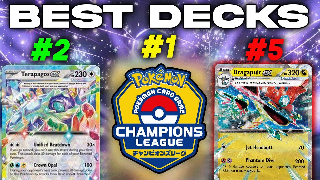 New Pokemon TCG Stellar Crown Champions League Tokyo Top 8 Decks!