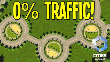 The Perfect Traffic Free Roundabout Park in Cities Skylines 2!