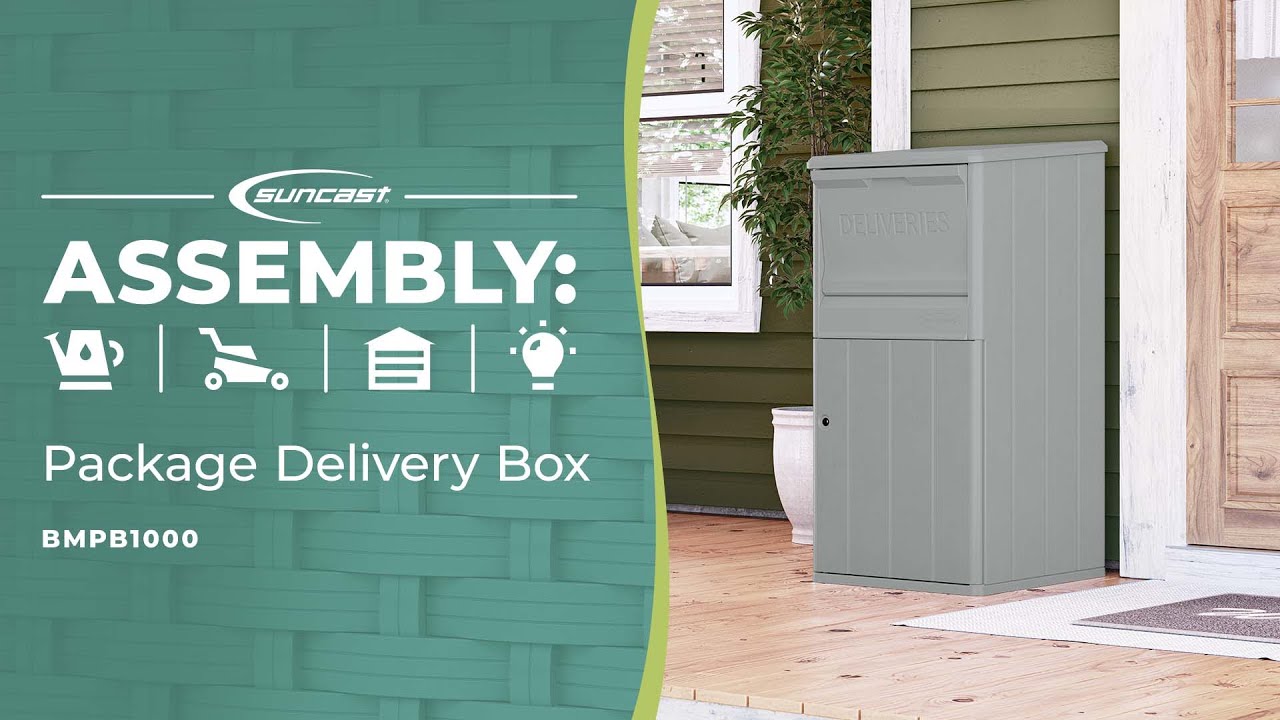 Suncast Package Delivery Box Assembly Video - YouTube