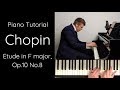 Chopin - Etude in F major, Op.10 No.8 Tutorial