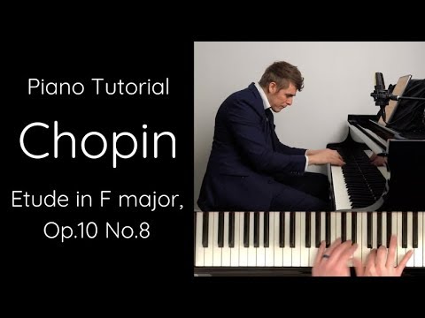 Chopin - Etude in F major, Op.10 No.8 Tutorial