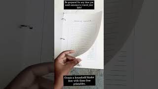 Free Printables for Home Binder