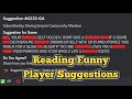 Reading Funny Player Suggestions About Voldex