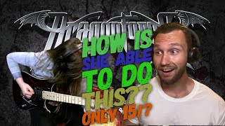 Dragon Force  Through the Fire and Flames  Tina S Cover [REACTION]  She Doesn't Even Look??