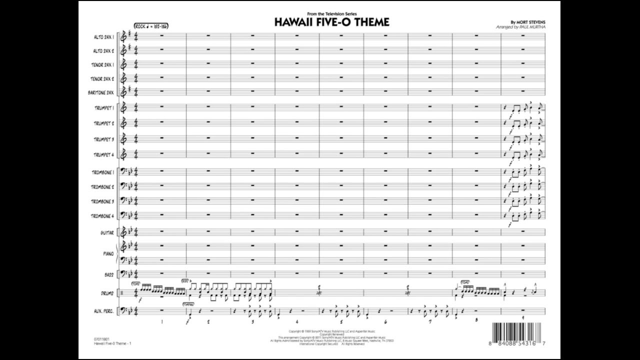 Hawaii Five O Chord Chart