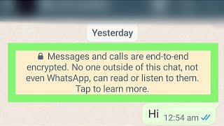 Messages & Calls Are End To End Encrypted | No One Outside Of This Chat, Not Even Whatsapp Can Read