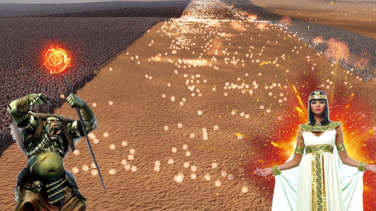 50.000 Cleopatra vs 1.6 Million Orc Shamans - Ultimate Epic Battle Simulator 2