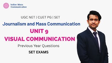 Unit 9 Visual Communication PYQs Revision  | UGC NET Mass Communication | CUET PG | COQP17