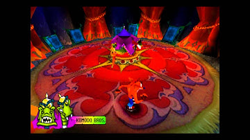 Komodo Brothers - Boss #2 - Crash Bandicoot 2 Cortex Strikes Back - 100% Playthrough (Part #12)