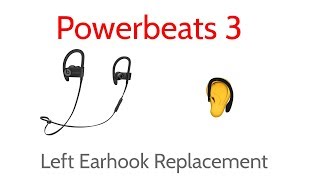 Left/Right Soft-Silikon-Ohrbügel Ersetzen für drahtlosen PowerBeat 3-Kopfhörer 