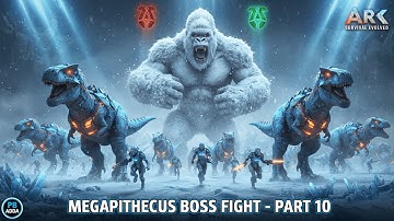 Tek Rex Army vs MEGAPITHECUS! 🦍❄️ | ARK SMP The Island Part 10